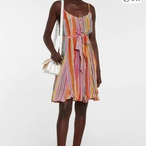 Velvet by Graham & Spencer Pink Orange Sundress Sleeveless